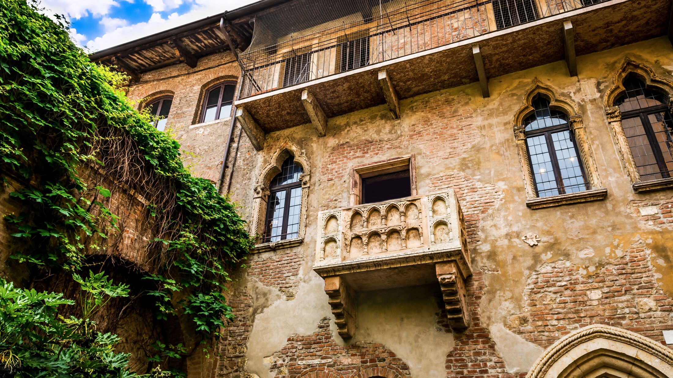 balcony of Juliet's house in Verona, Italy