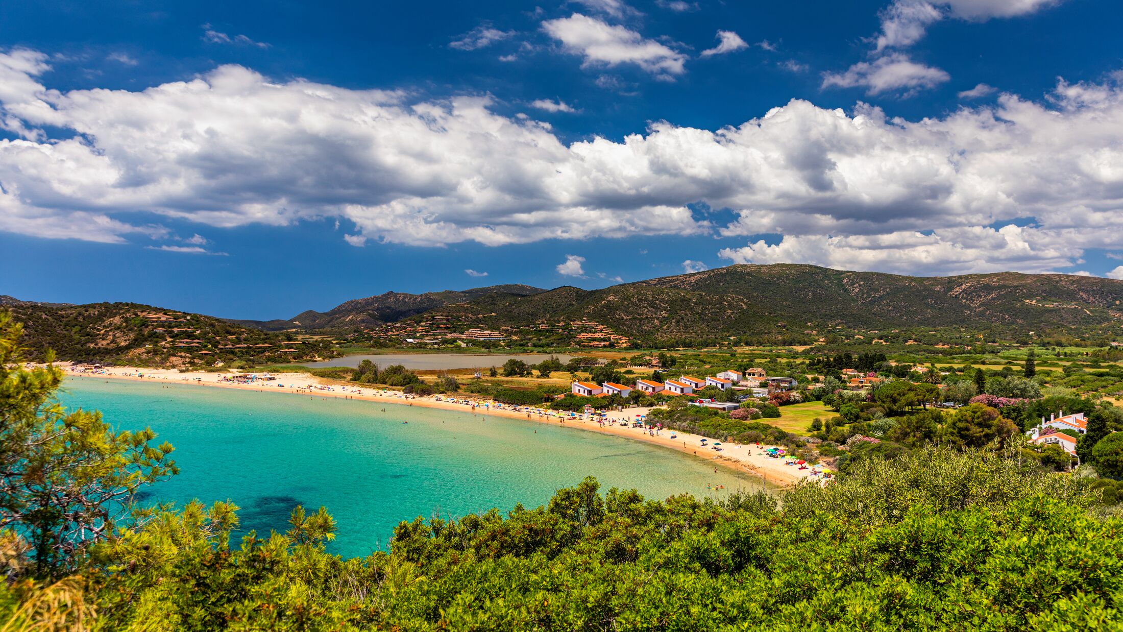 Spaggia di Chia Sa Colonia neach famous Chia beach, Sardinia, Italy. Spaggia di Chia Sa Colonia near famous Chia beach, Sardinia, Italy. Sardinia is the second largest island in the Mediterranean Sea
