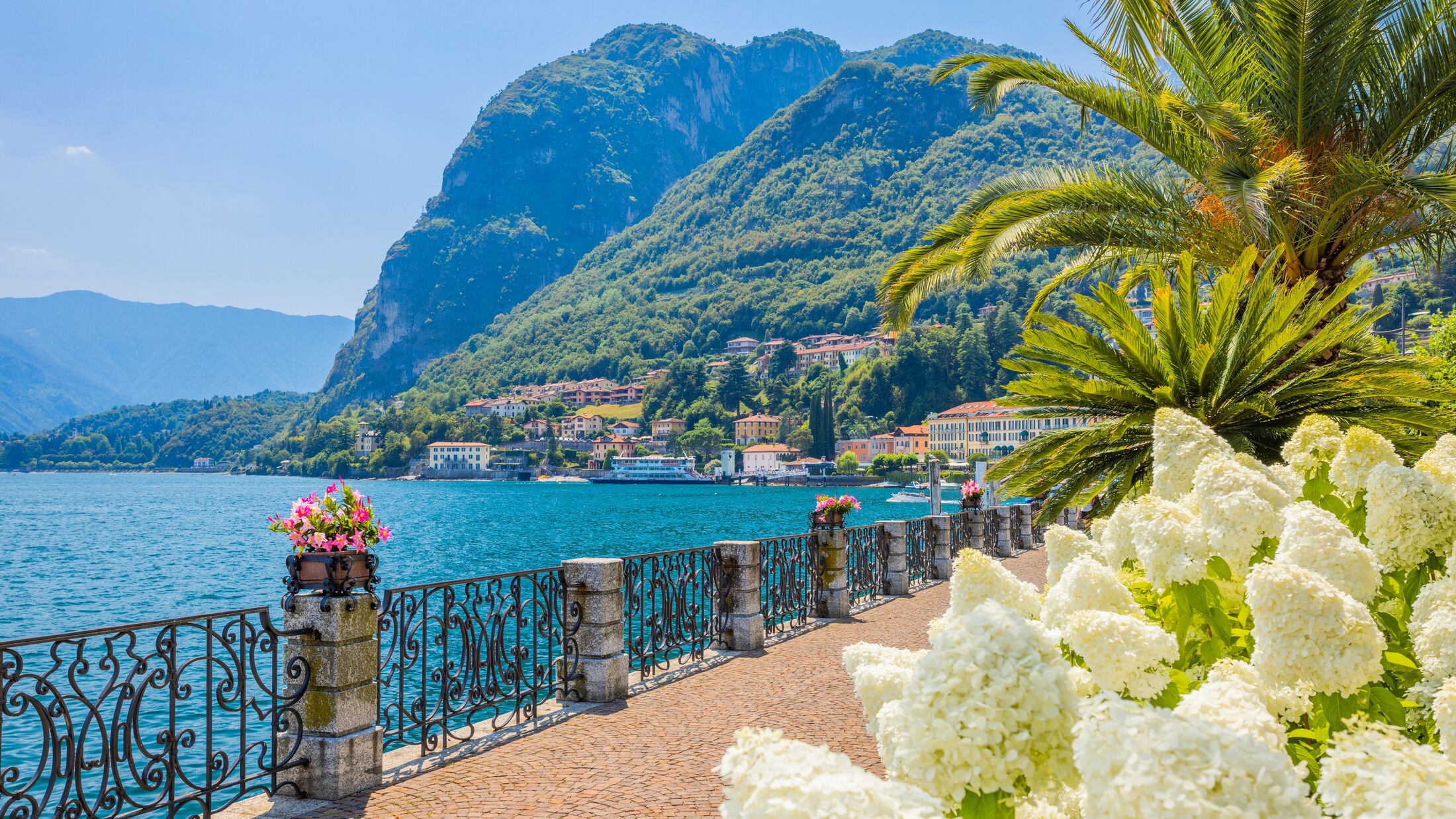 Menaggio Town Street, Lake Como, Lombardia,  Italy