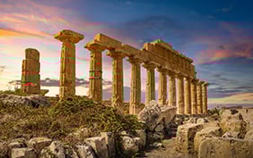 Selinunte temple, province of Trapani Sicily, Italy
