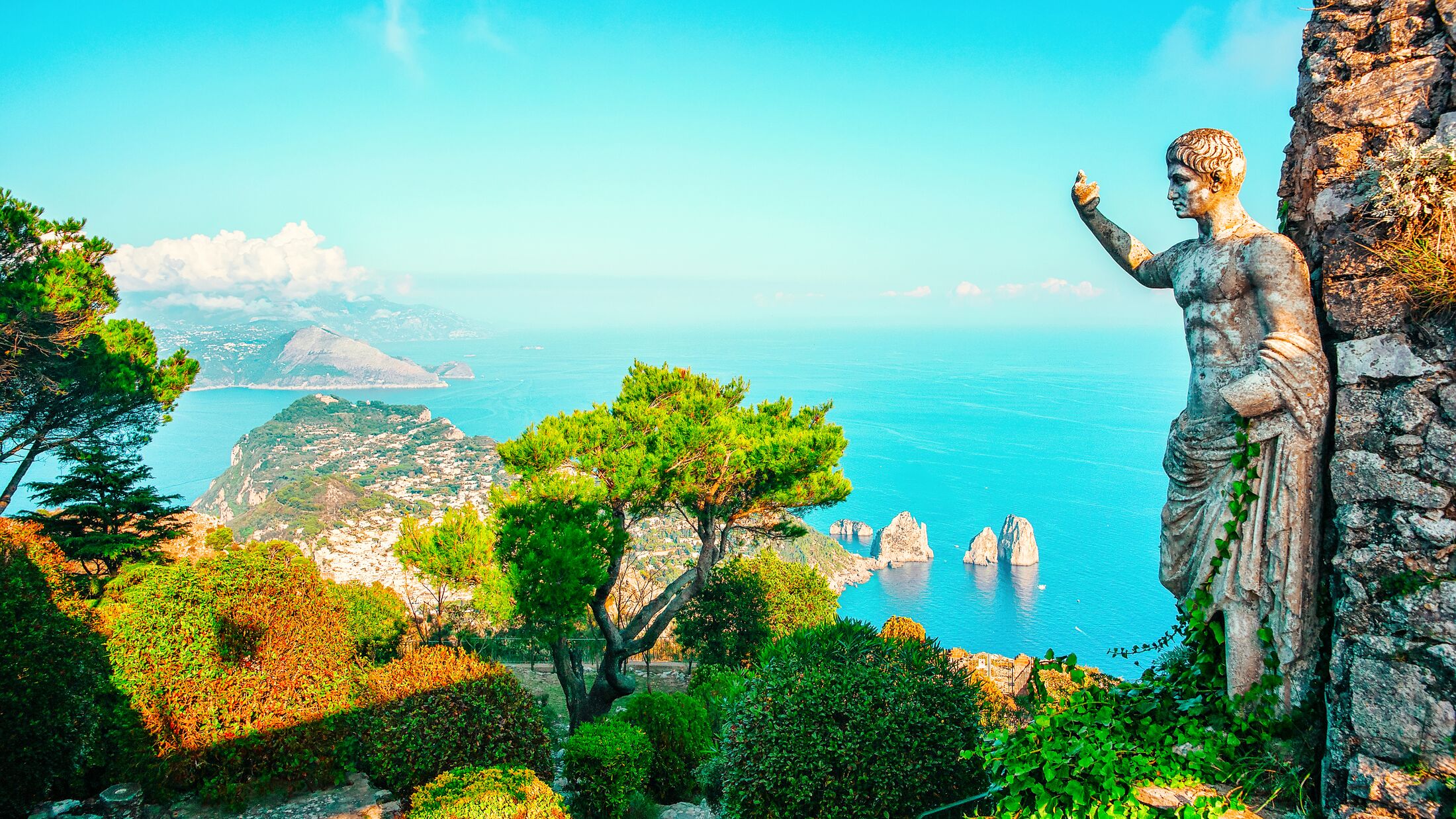 Mount Solaro in Marina Piccola, Capri