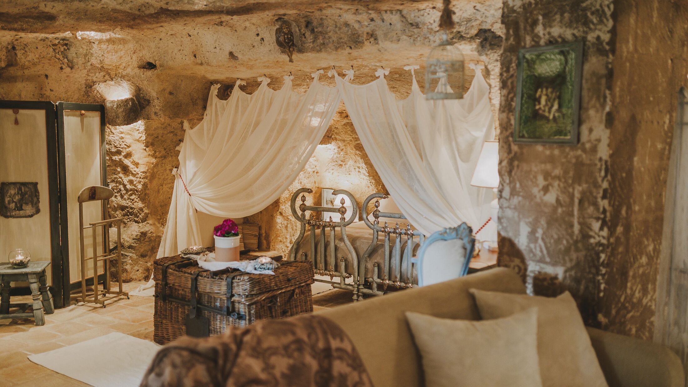 a room filled with furniture and decor