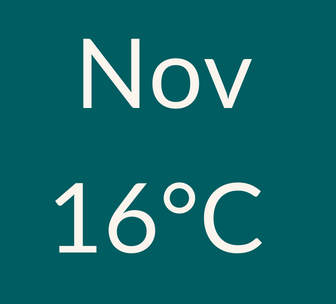 November weather 16C
