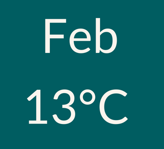 February weather 13C