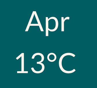 April weather 13C