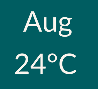 August weather 24C