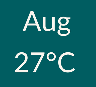 August weather 27C