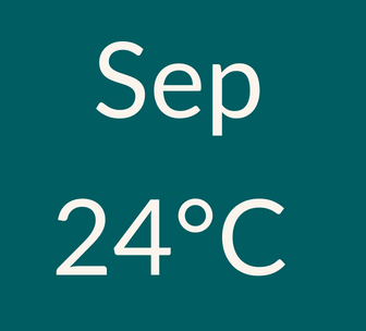 September weather 24C