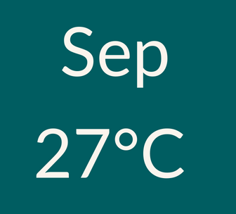 September weather 27C