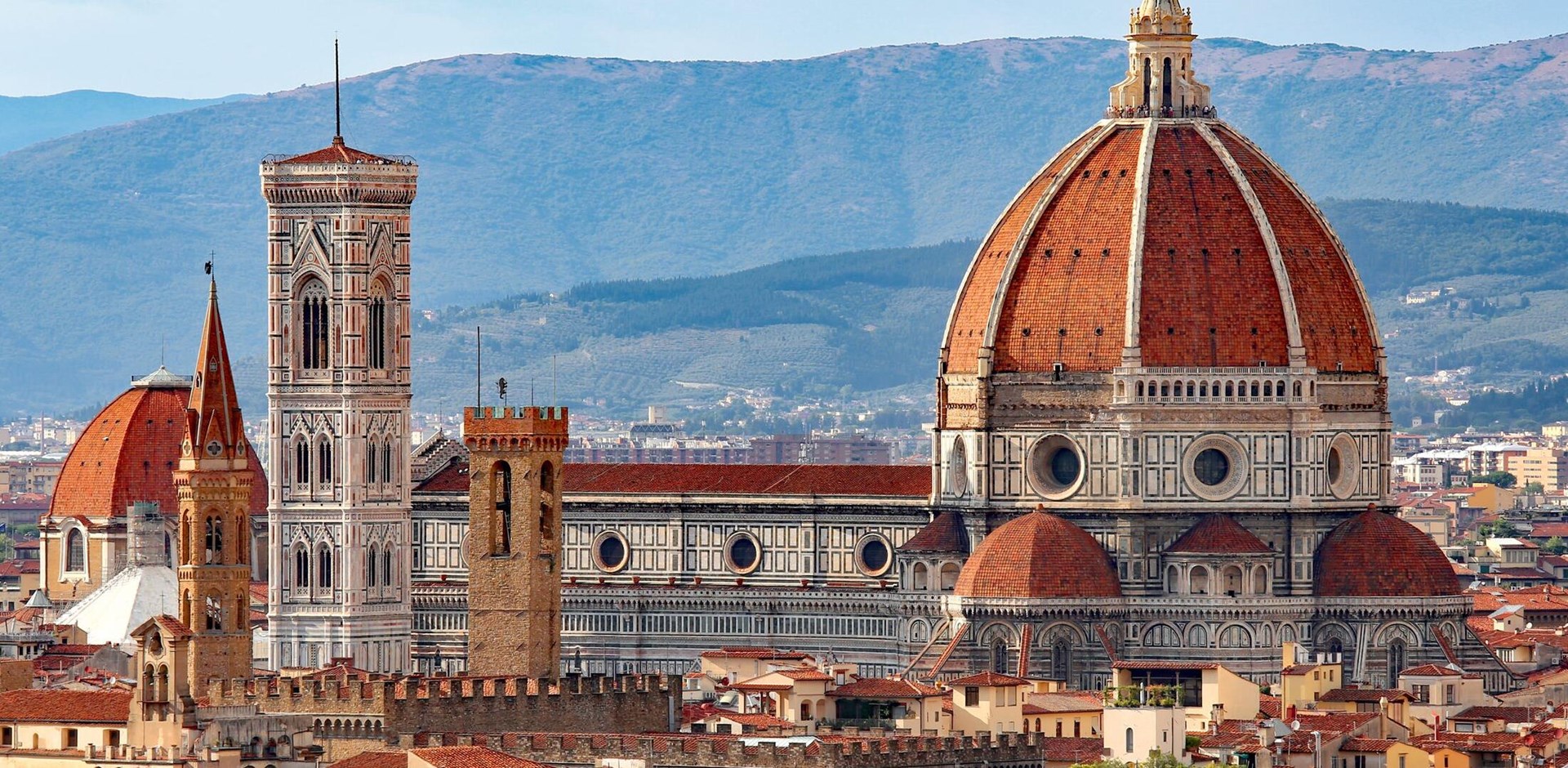 FLORENCE in Italy with the great dome of the Cathedral called Duomo di Firenze