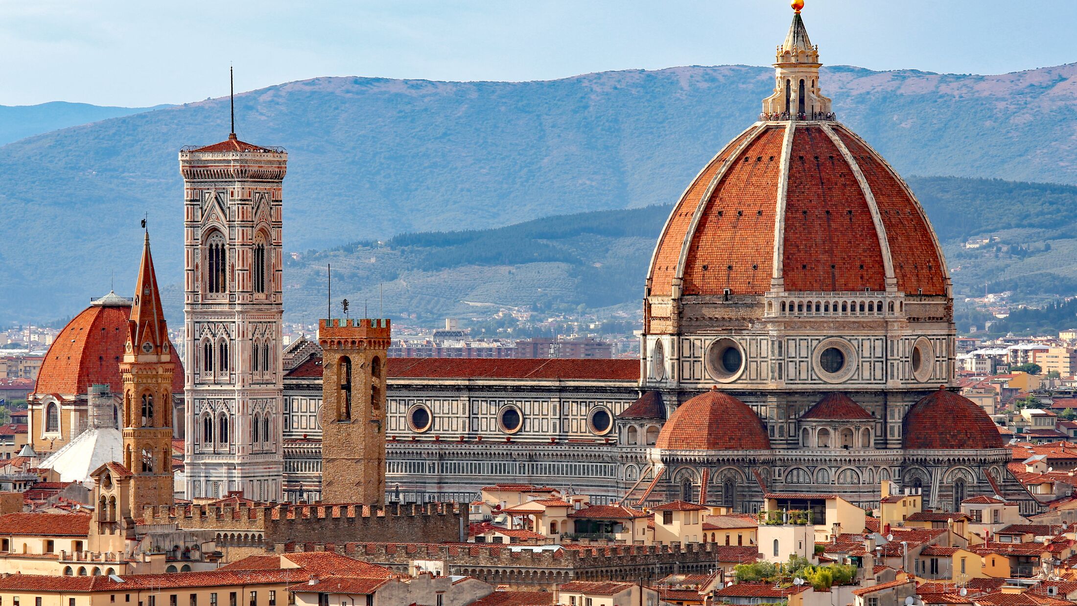 FLORENCE in Italy with the great dome of the Cathedral called Duomo di Firenze