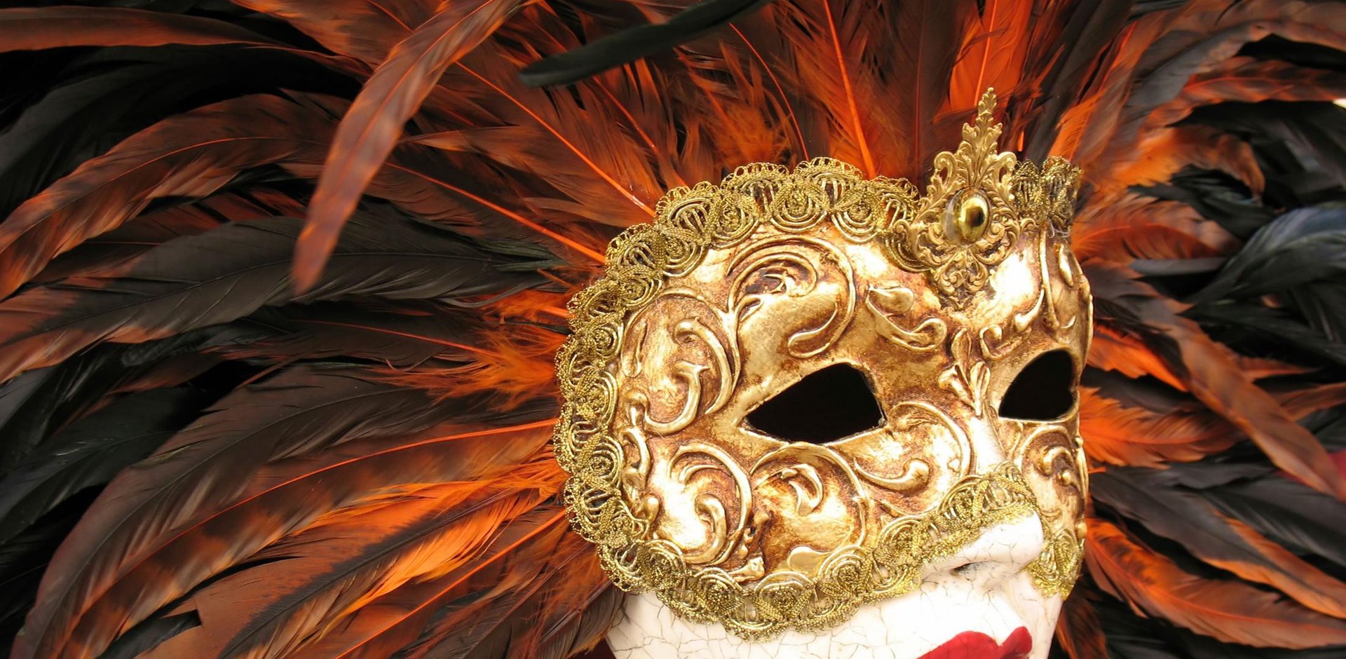 a close up of a mask