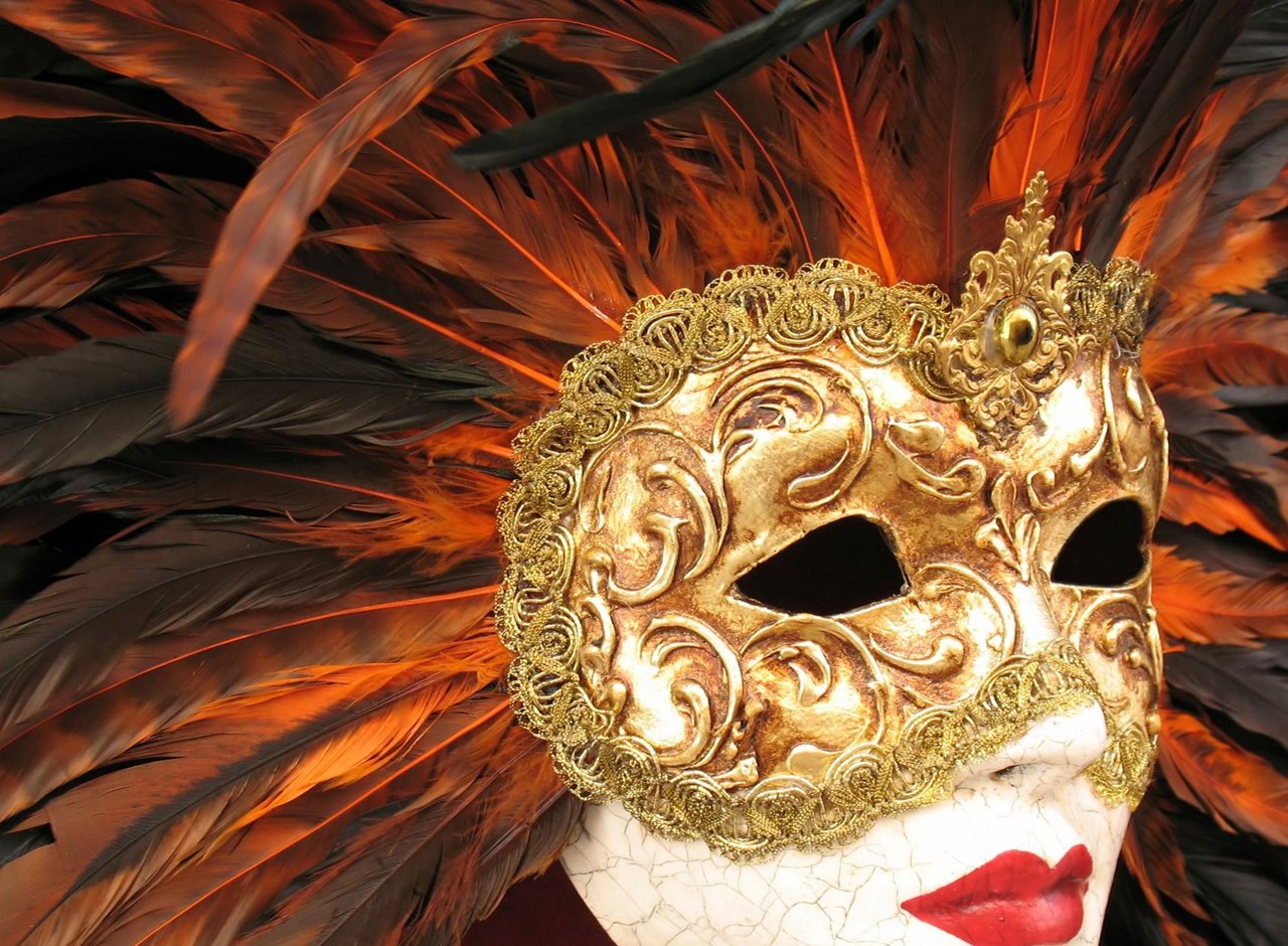 a close up of a mask