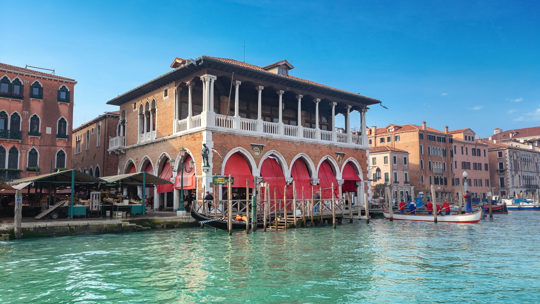 Rialto Fish market in Venice, Italy