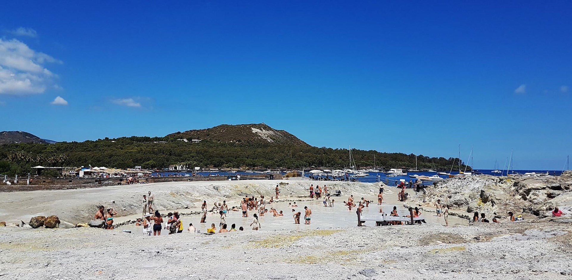 Vulcano island, Aeolian islands, Sicily (Italy): a very beautiful volcanic island where is possible to take mud volcanic bath