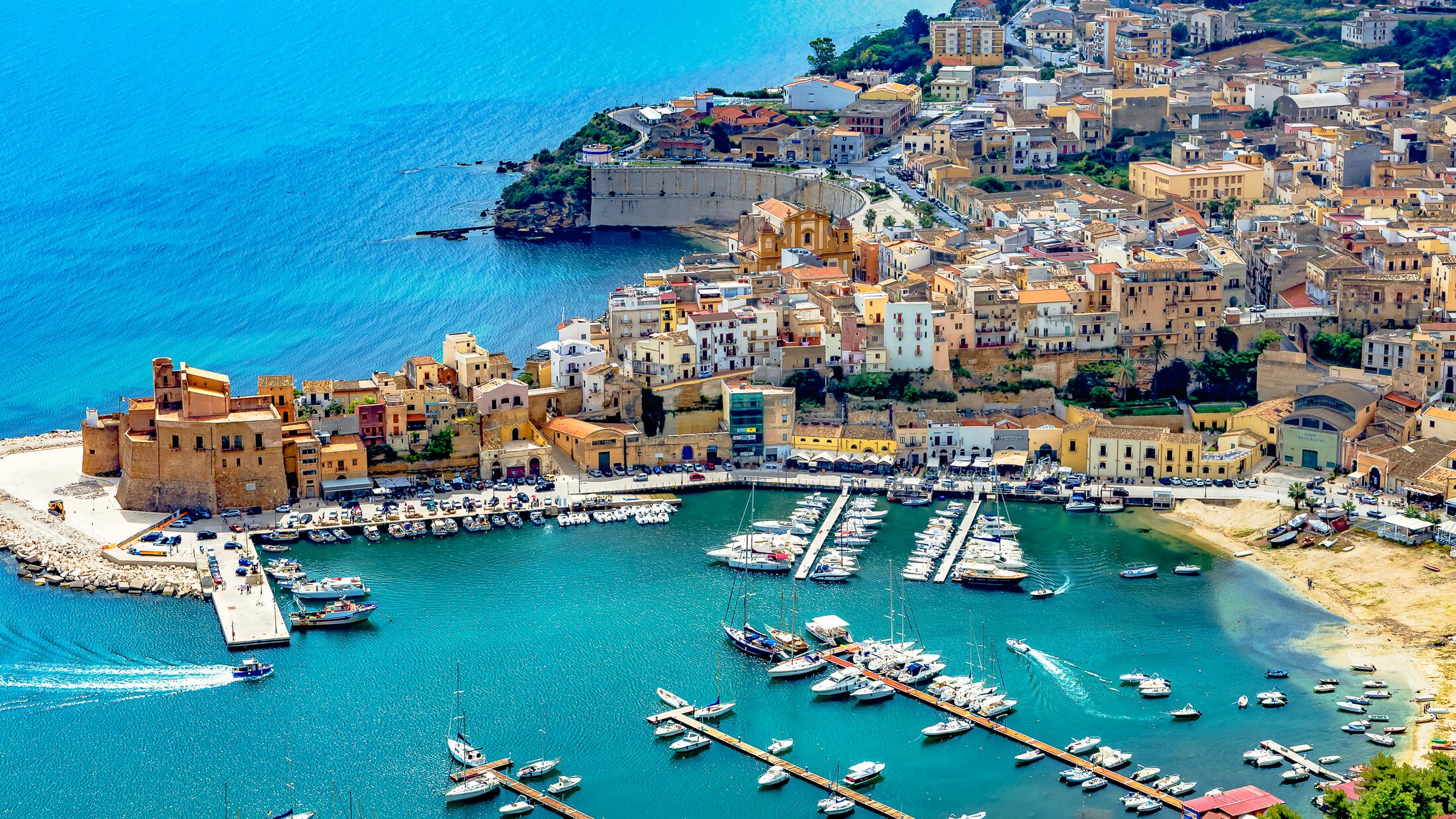 The port city of Castellammare del Golfo near Palermo in Sicily