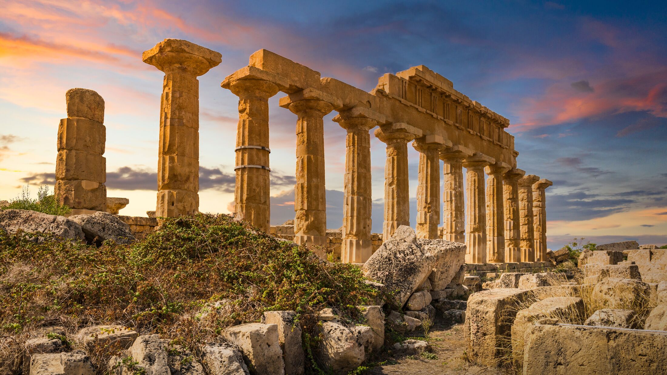 Selinunte temple, province of Trapani Sicily, Italy