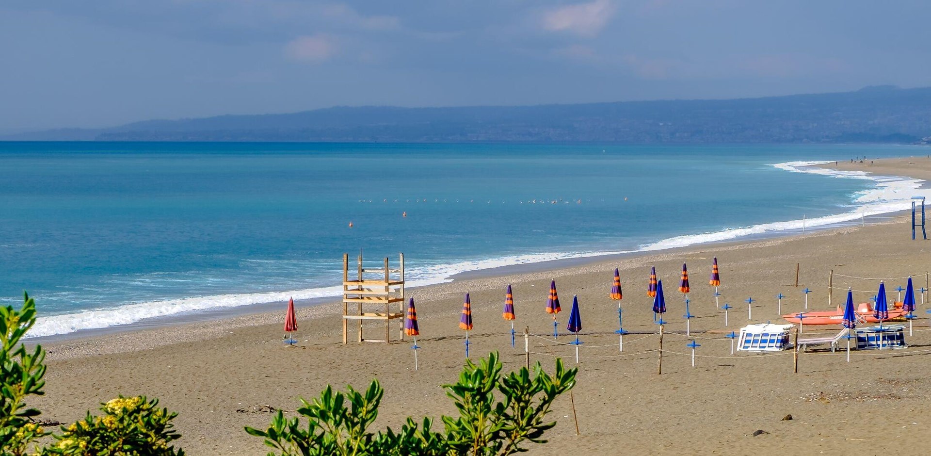 Giardini Naxos beach. Ionian sea. Sicily, Italy