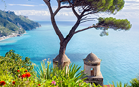 The Amalfi coast in Italy