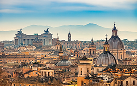 View of Rome from Castel Sant'Angelo