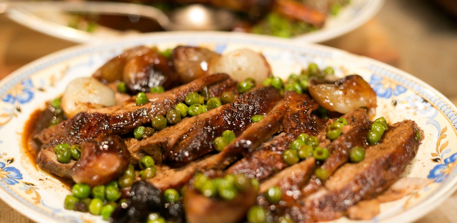 a plate of food with broccoli