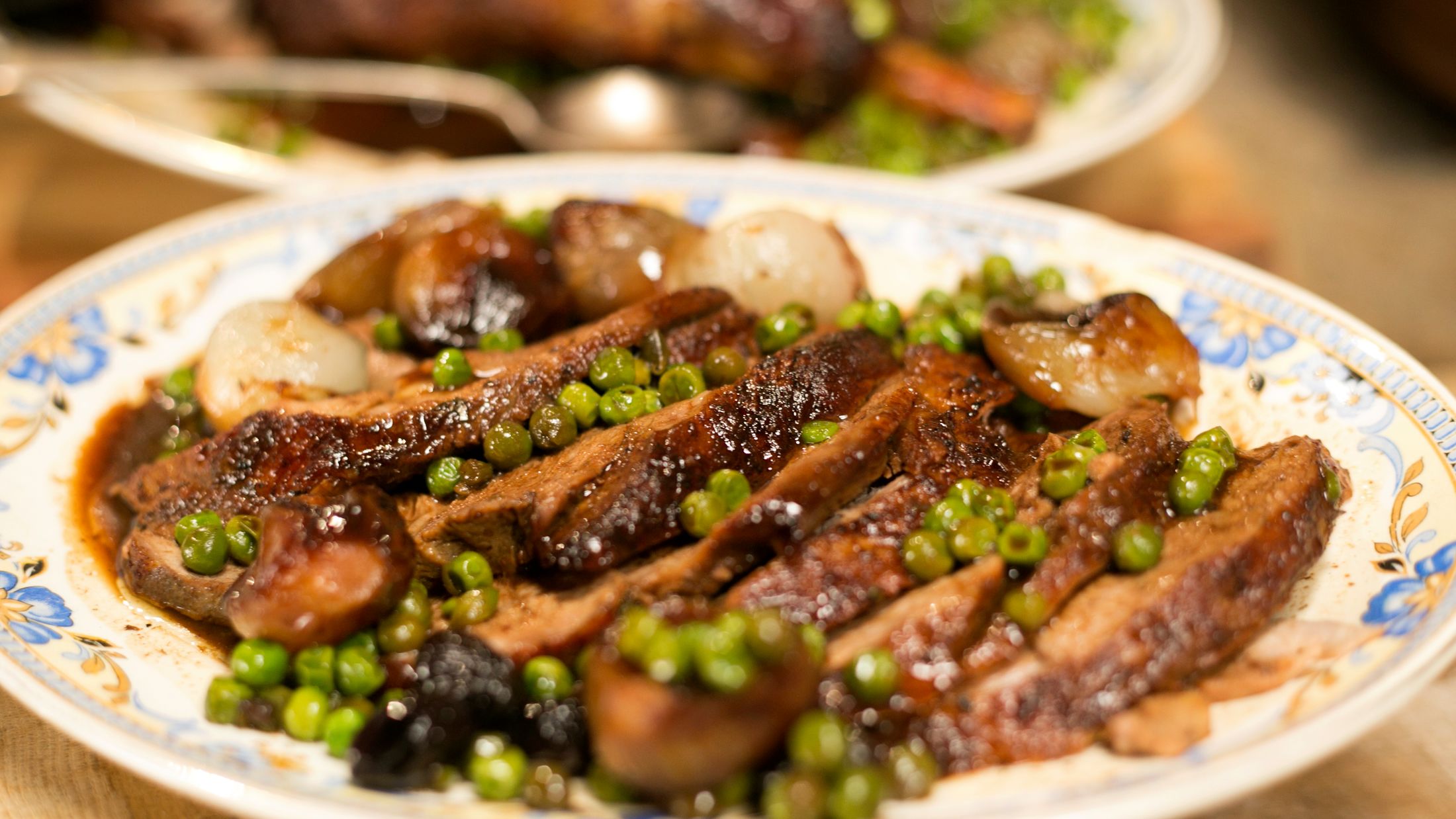 a plate of food with broccoli