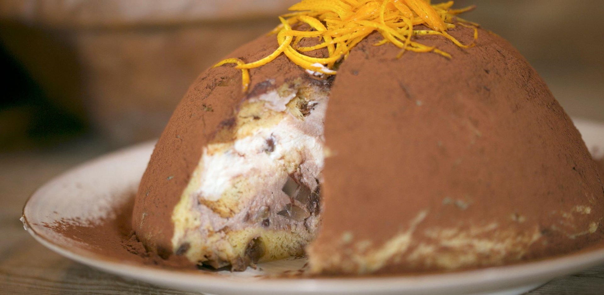 a close up of a piece of cake on a plate