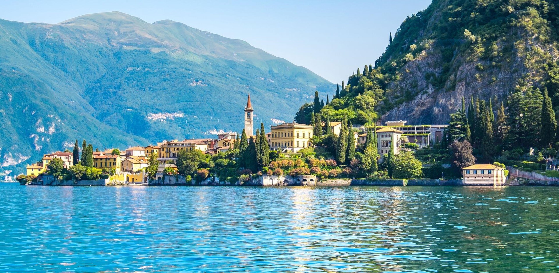 Varenna the one of town in lake como, Italy